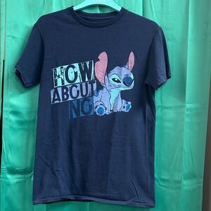Disney Lilo & Stitch Distressed Graffiti How About No? T-Shirt size Small